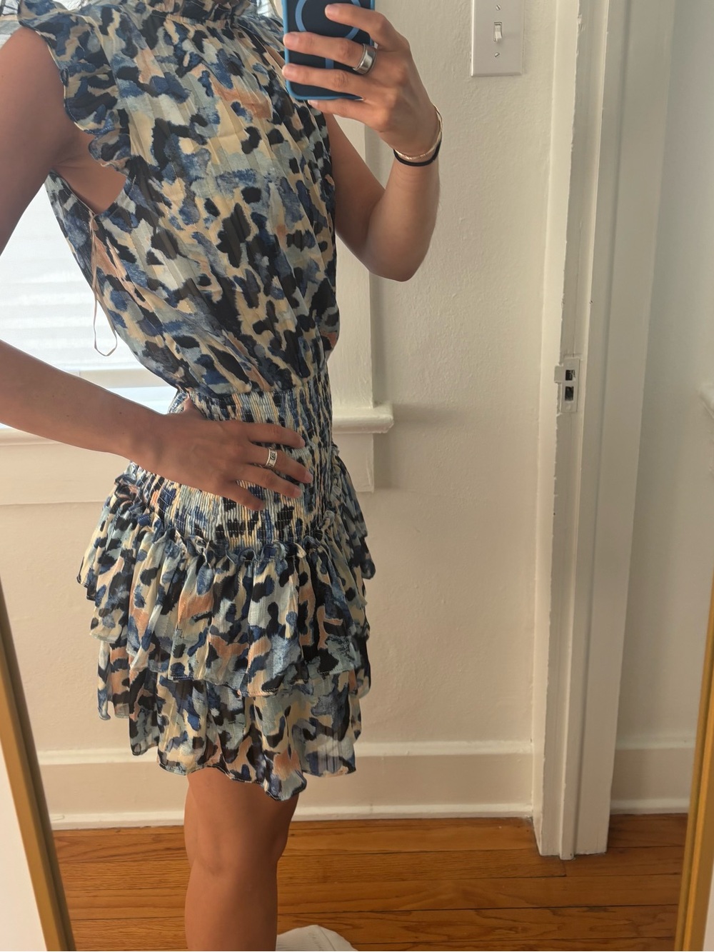 TCEC Floral Ruffle Mini Dress - Picture 3 of 4